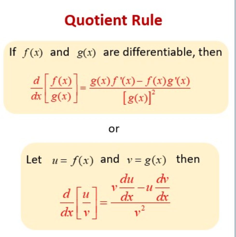 Derivative Product And Quotient Rule Worksheet Purgweb